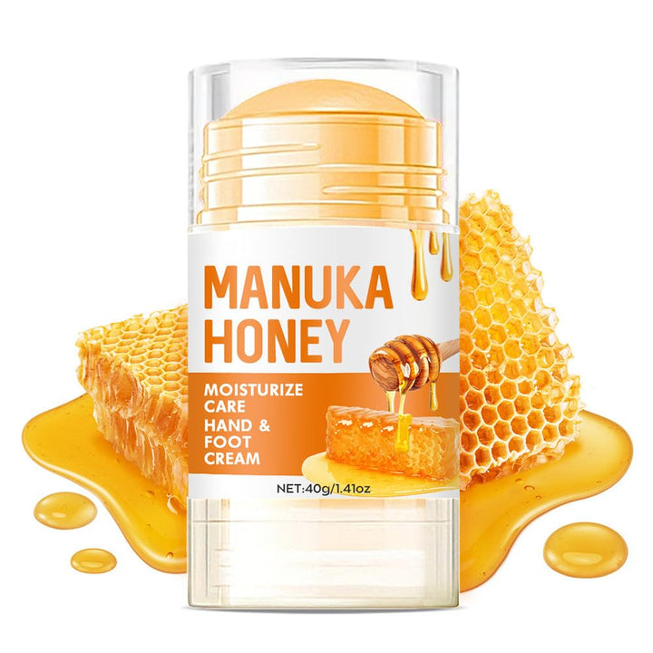 60% Urea Cream - Manuka Honey Foot Hand Cream Stick for Dry & Cracked Feet Elbows Knees Heels Hands, Hydrates & Nourish Foot Care for Softening and Moisturizing, Removing Calloused Skin, 1.41 oz