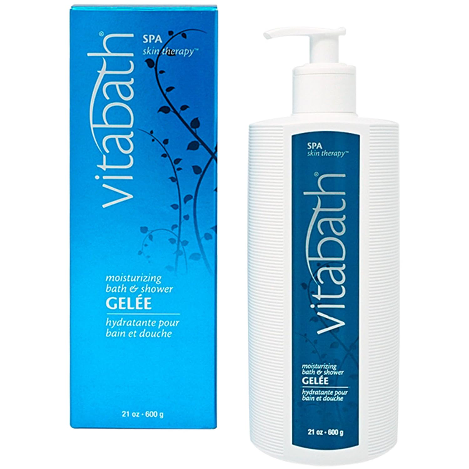 Vitabath Spa Skin Therapy Bath & Shower Gelee Moisturizing Body Cleanser Floral & Sandalwood - Cruelty-Free - Paraben-Free - 21 oz