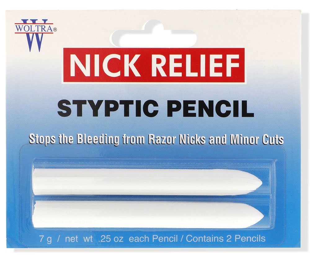 Clubman Woltra Nick Relief Styptic Pencil, 0.25 oz (2 Pencils)