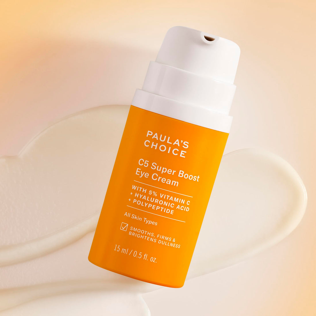 Paula's Choice C5 Super Boost Eye Cream with 5% Vitamin C, Hyaluronic Acid & Peptides, for Puffy Eyes, Dark Circles, Fine Lines & Crow’s Feet, 0.5 Fl Oz