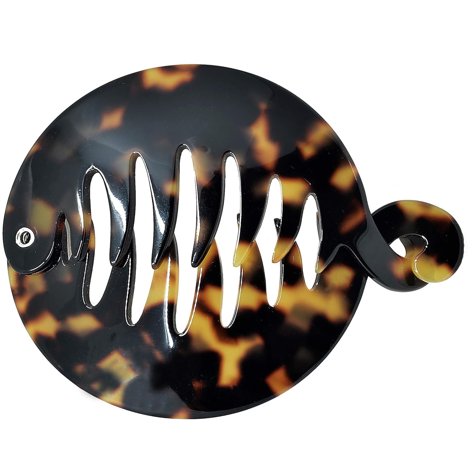 Camila Paris -CP2326, French woman Hair Accessories, ROUND Small BANANA, TOKYO. Strong and Durable Hair Ornaments. Made in France