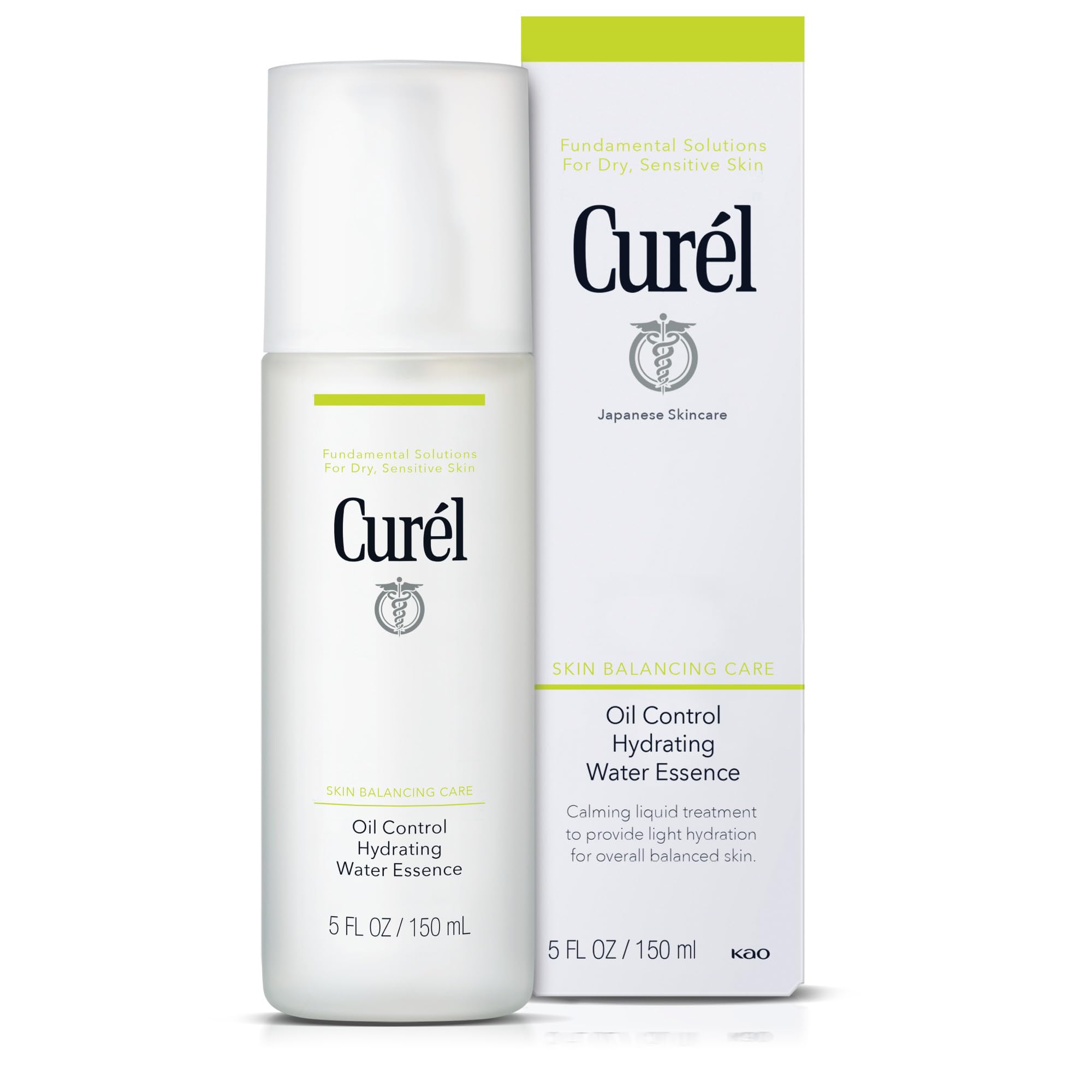 Curel Oil Control Hydrating Water Essence For Oily to Dry, Sensitive Skin, Hydrating Face Moisturizer, Fragrance Free, 5 Oz