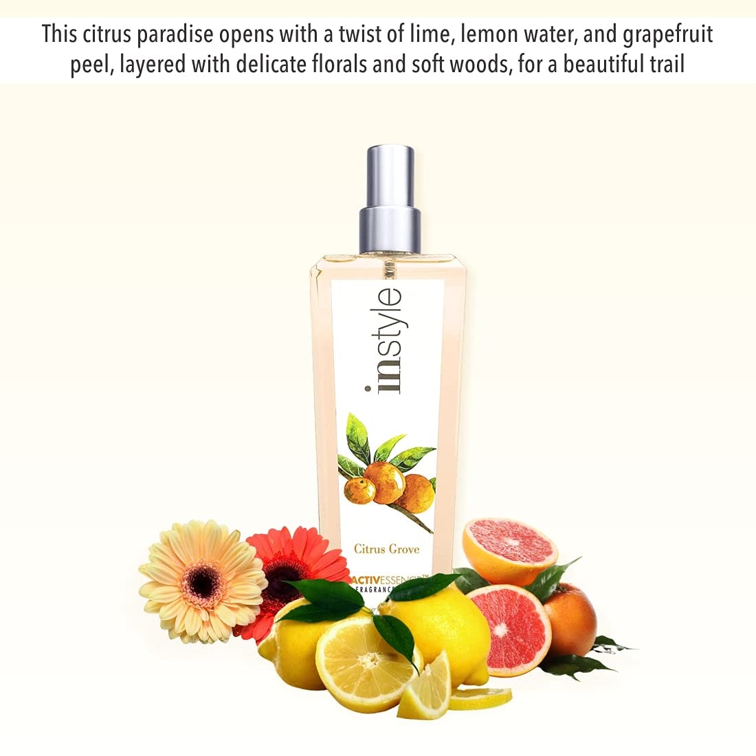 Instyle Activessence Body Spray, Citrus Grove, 8 Fluid Ounce