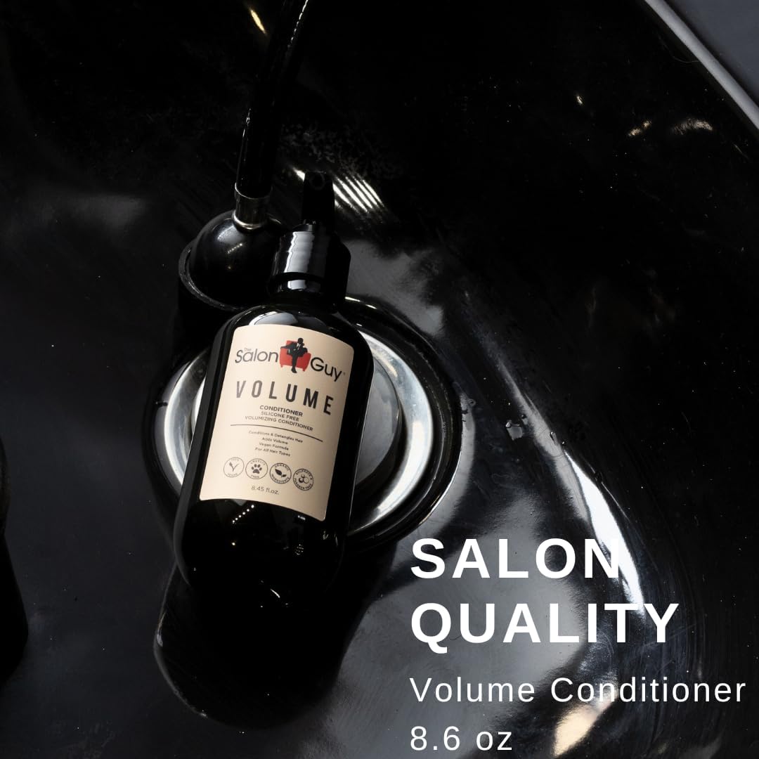 THESALONGUY VOLUME Conditioner for Fine Hair, Lightweight, Creates Volume, Help Repairs Damaged Hair, Detangles, Instant Results, Gluten and Sulfate Free, 8.45 FL OZ