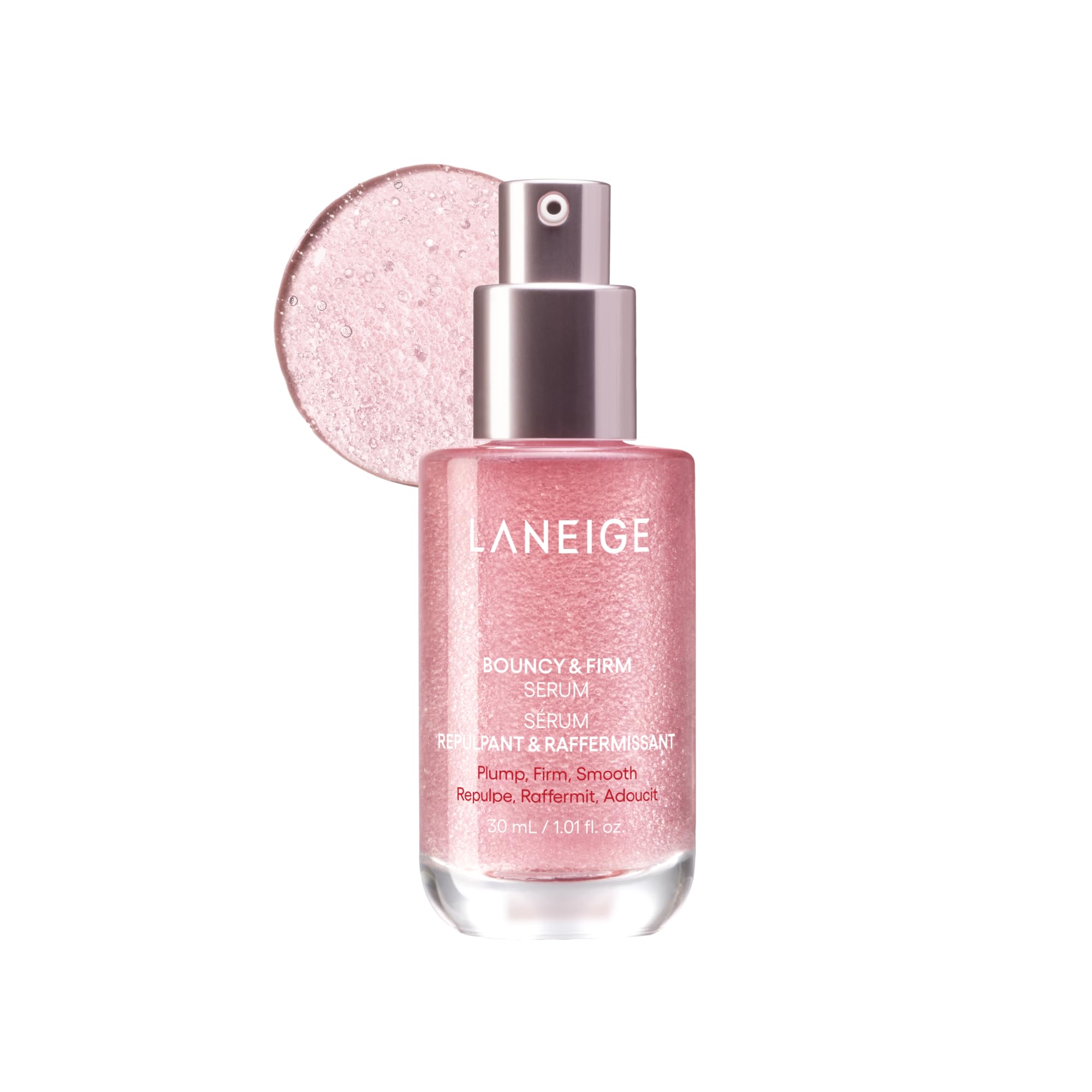 LANEIGE Bouncy & Firm Serum: Korean Slow Aging Collagen Serum with Peptides for Plumping, Firming, & Hydrating