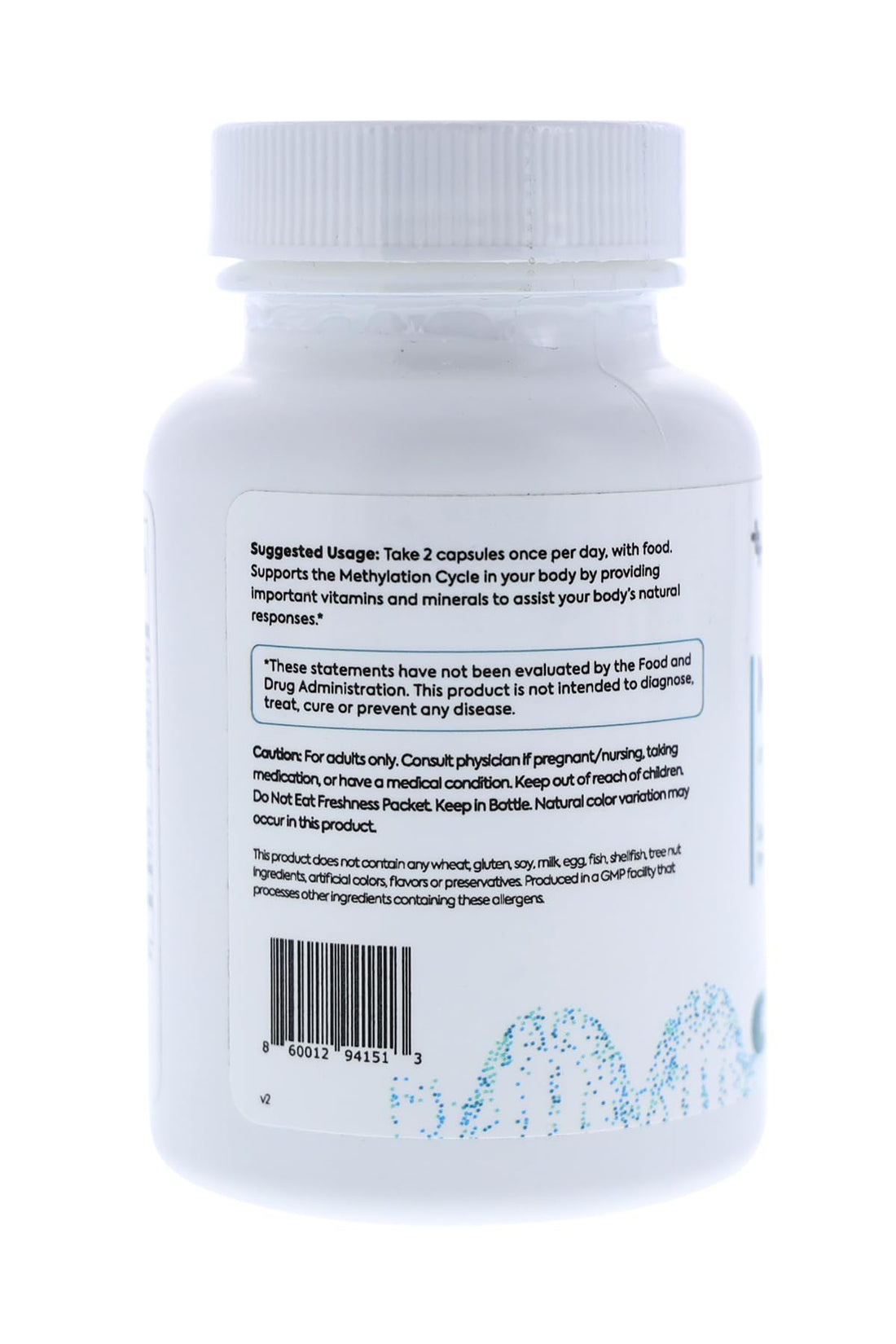LIFEDNA Methyl+ Methylated Multivitamin Complex with Methylfolate & TMG for Optimized Homocysteine, Brain, Cardiovascular & Neurotransmitter Support