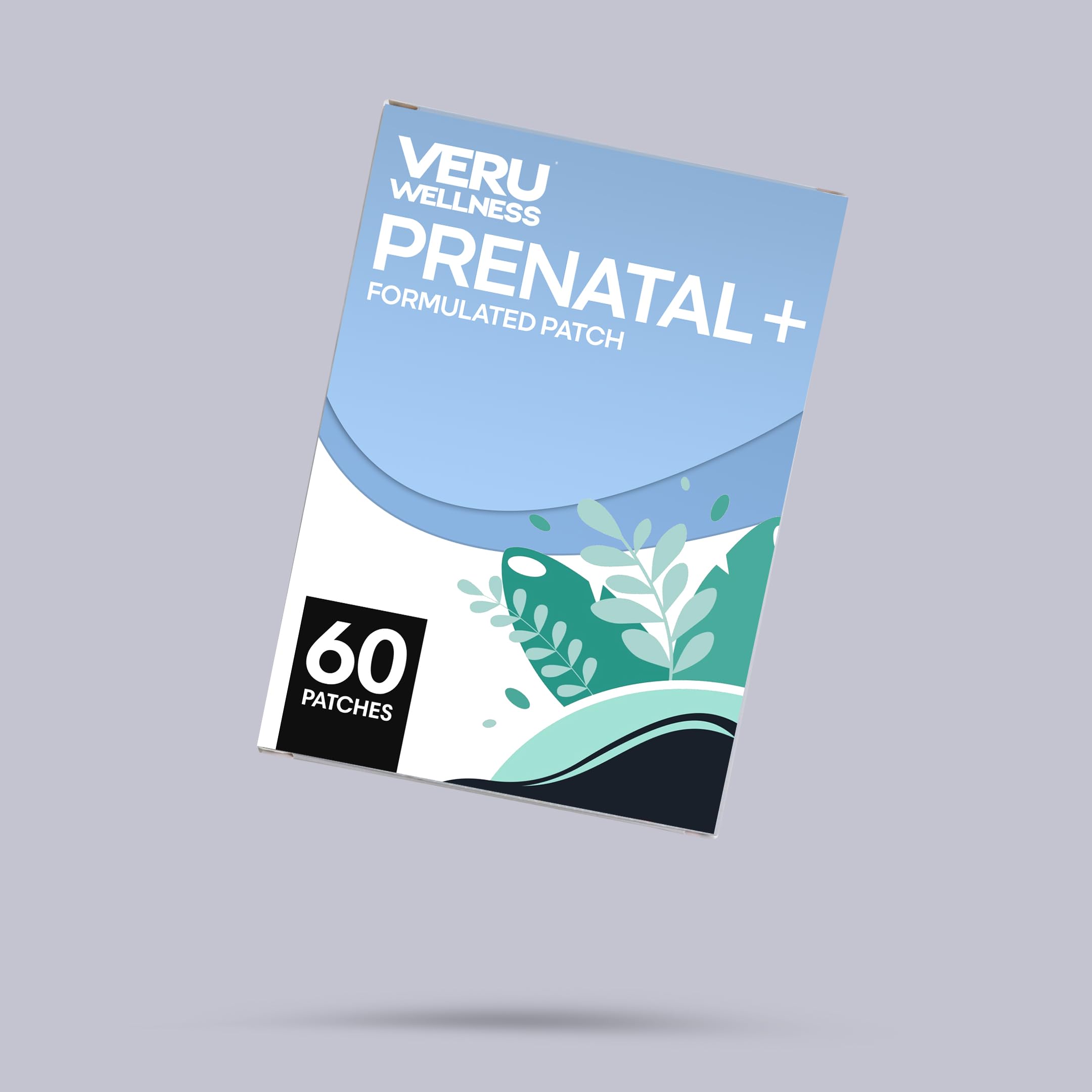 Veru Wellness Prenatal Plus Daily - Essential Multi Prenatal Folate, Calcium, Magnesium - Self Adhesive Patch (60 Patch)
