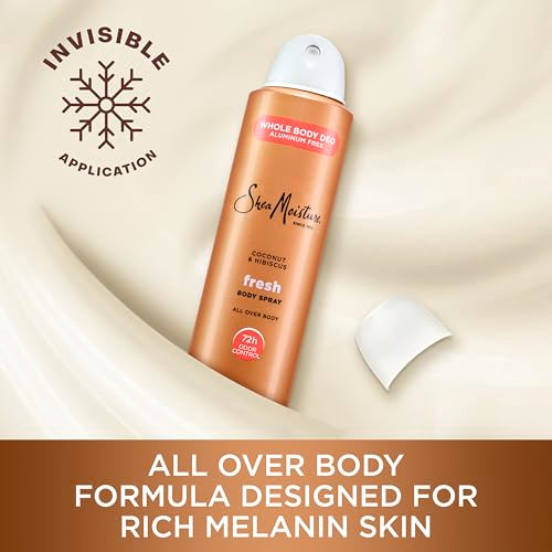 SheaMoisture Whole Body Deodorant Spray Fresh 72h Odor Control Aluminum Free 4 oz