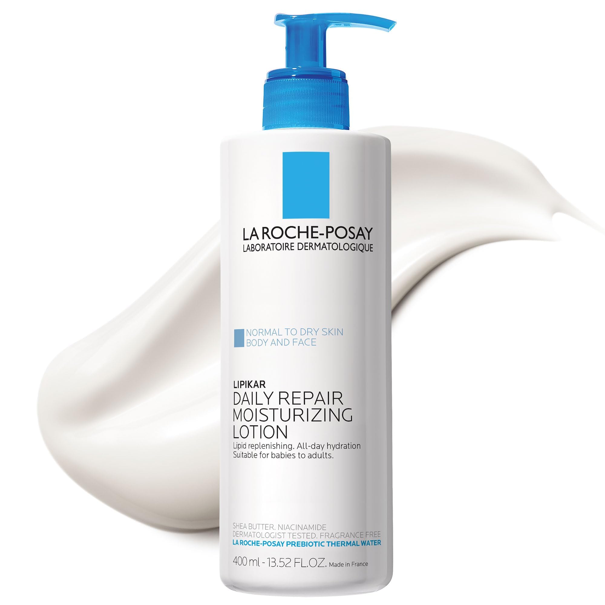 La Roche-Posay Lipikar Body Lotion Daily Repair Moisturizing Lotion, 13.52 Fl. Oz.