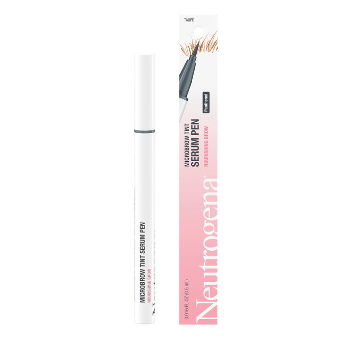 Neutrogena Microbrow Tint Serum Pen, Precision Tipped Tinted Eyebrow Pen with Panthenol to Nourish & Condition Brows, Helps Create Fuller, Natural-Looking Brows, Taupe, 0.016 Fl. Oz