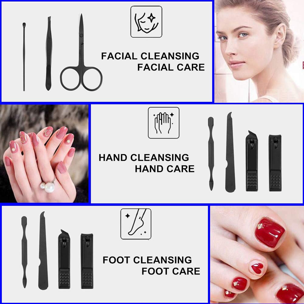 Nail Clipper Set ,Men Travel Luxury Manicure 8 In 1 Stainless Steel Nail Care Kit Professional Travel Grooming Kit Gift For Women Men Friends Parents Manicure(8 pcs)