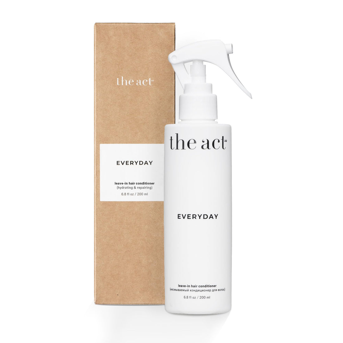 The Act Everyday Leave In Hair Conditioner Spray, Anti-Static, Nourishing, Hydrating Leave-in Cream Spray, Heat Protectant for Hair, Strengthening, Frizz Control, All Hair Types, 6.8 fl oz