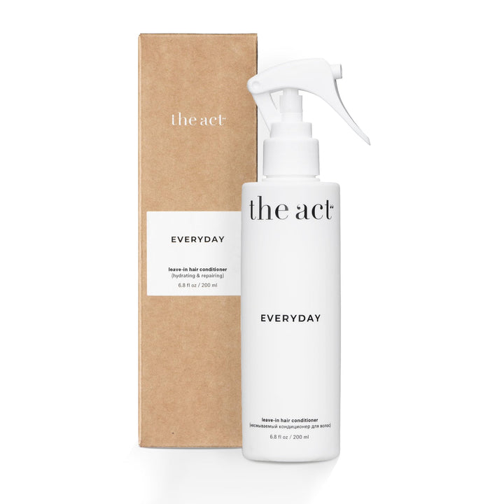 The Act Everyday Leave In Hair Conditioner Spray, Anti-Static, Nourishing, Hydrating Leave-in Cream Spray, Heat Protectant for Hair, Strengthening, Frizz Control, All Hair Types, 6.8 fl oz