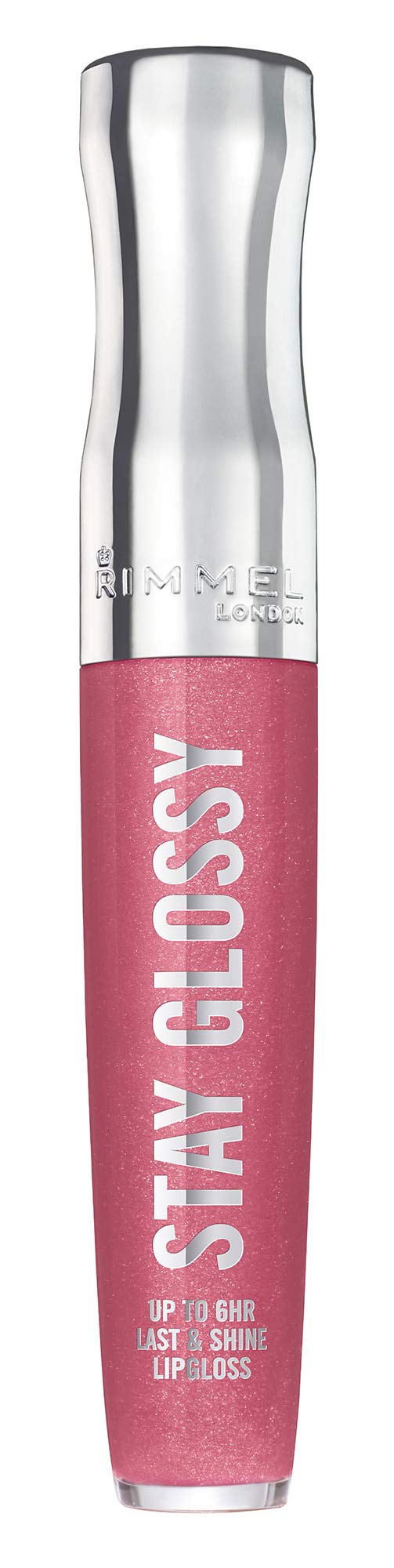 Rimmel Stay Glossy 6 Hour Lipgloss, Stay My Rose, 0.18 Fluid Ounce