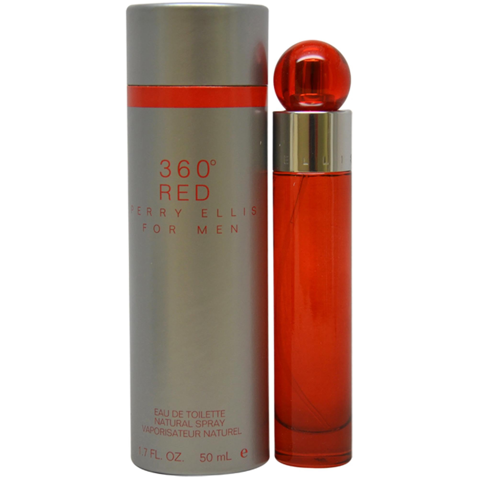 Perry Ellis 360 Red Eau De Toilette Spray for Men, 100ml