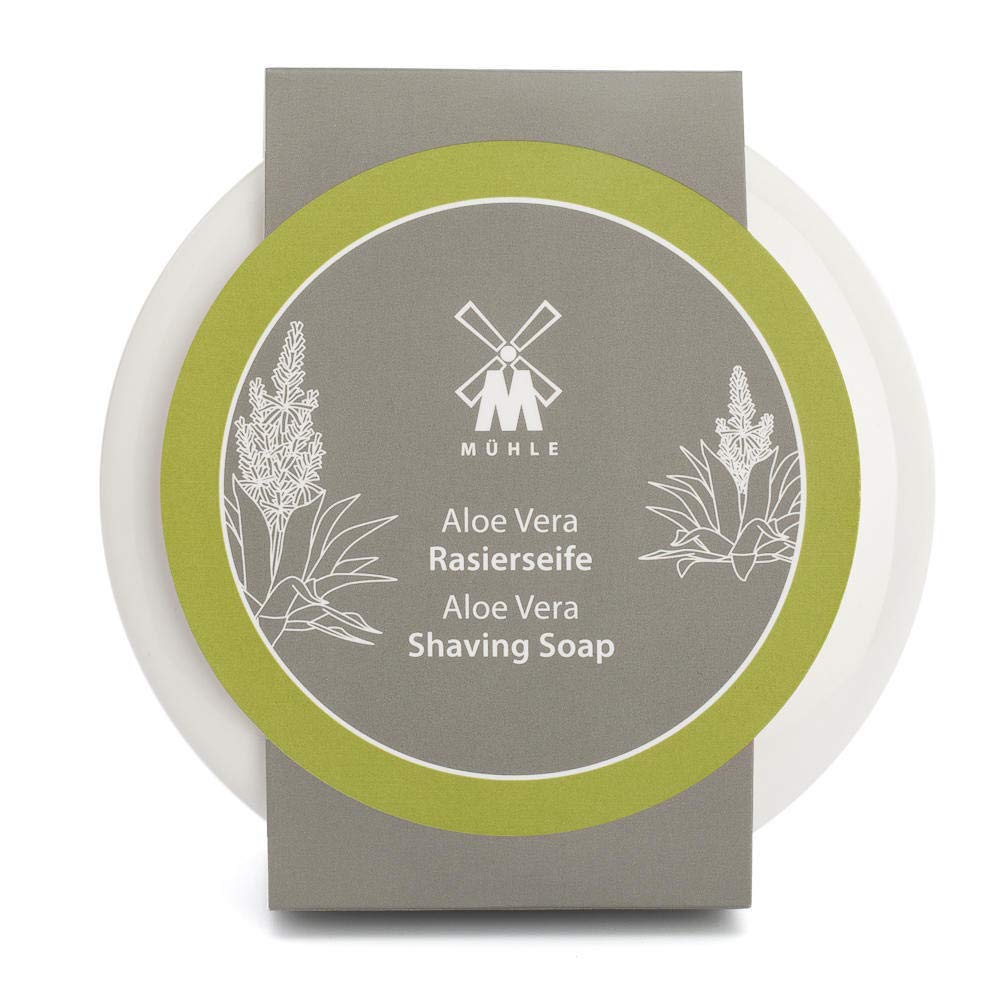 Shaving Soap with Porcelain Bowl, with Aloe Vera WU-MHL-RN-2-AV