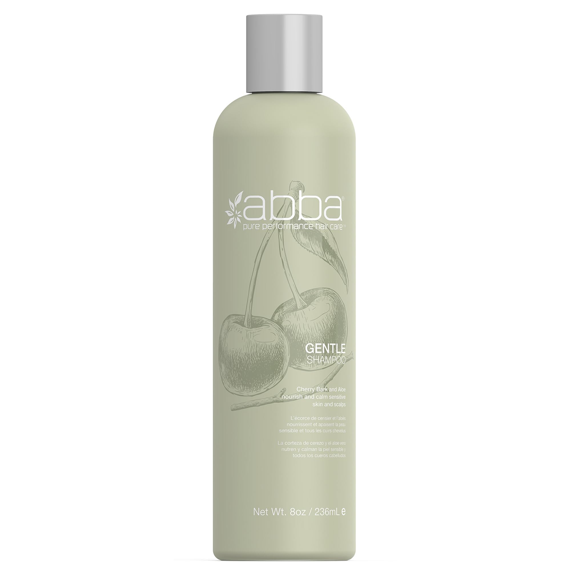 ABBA Gentle Shampoo, Cherry Bark, 8 Fl. oz.