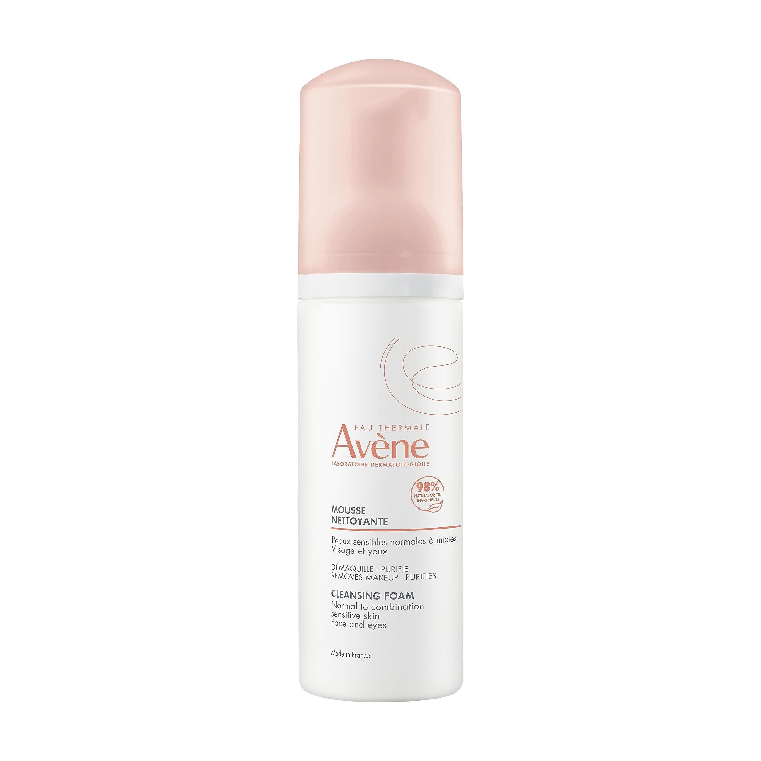 Avène Cleansing Foam - Soap-Free Foaming Face Wash - Normal, Combination, Oily Skin- Sensitive Skin - 5.07 Fl Oz