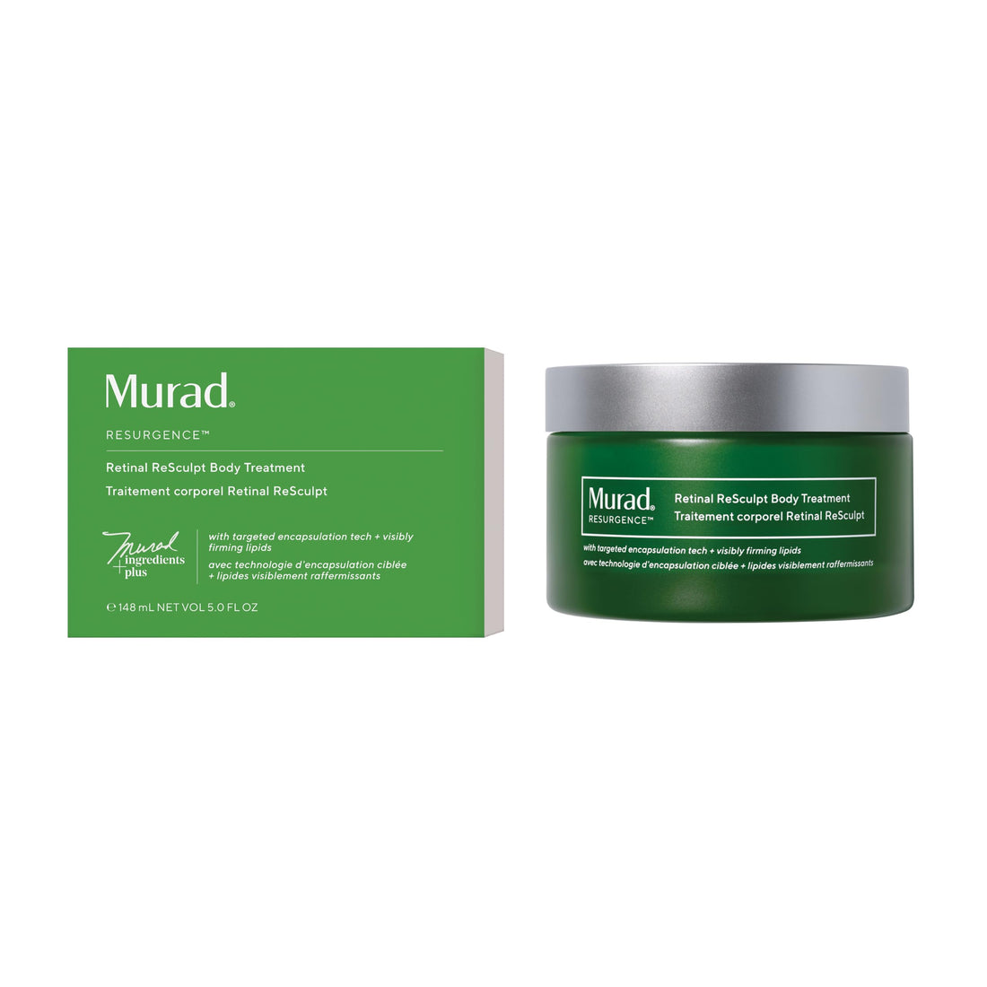 Retinal ReSculpt Body Treatment - Retinal Body Cream to Target Cellulite and Stretch Marks - Lifts, Firms, and Tightens Sagging, Crepey Skin, 5.0 Fl Oz
