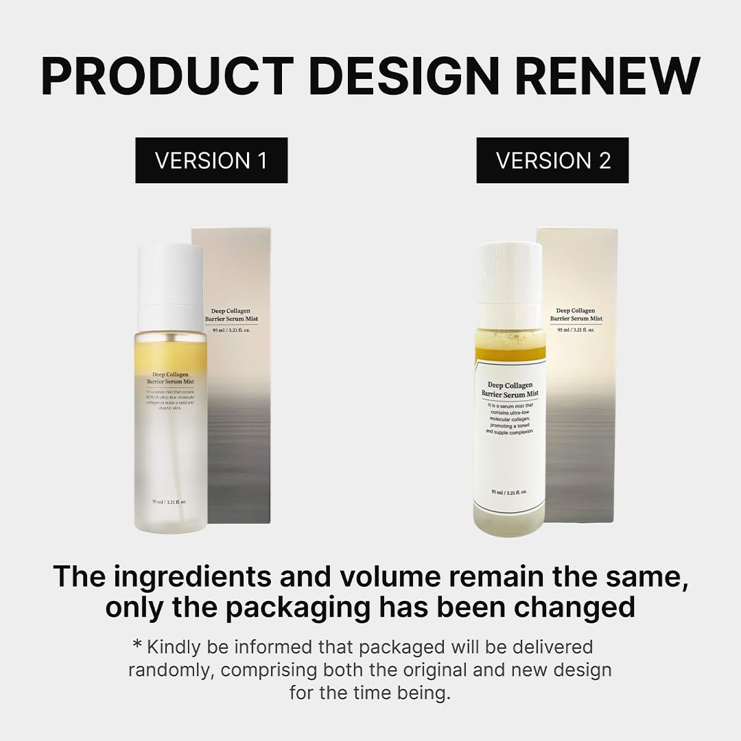 SUNGBOON EDITOR Deep Collagen Barrier Serum Mist | 60% Collagen for Firm, Radiant Skin | Vitamin C and Collagen Peptides | Face Mist Hydrating Spray | Glass Skin Korean Skincare | 3.21 fl.oz.