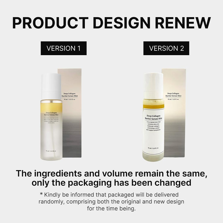 SUNGBOON EDITOR Deep Collagen Barrier Serum Mist | 60% Collagen for Firm, Radiant Skin | Vitamin C and Collagen Peptides | Face Mist Hydrating Spray | Glass Skin Korean Skincare | 3.21 fl.oz.