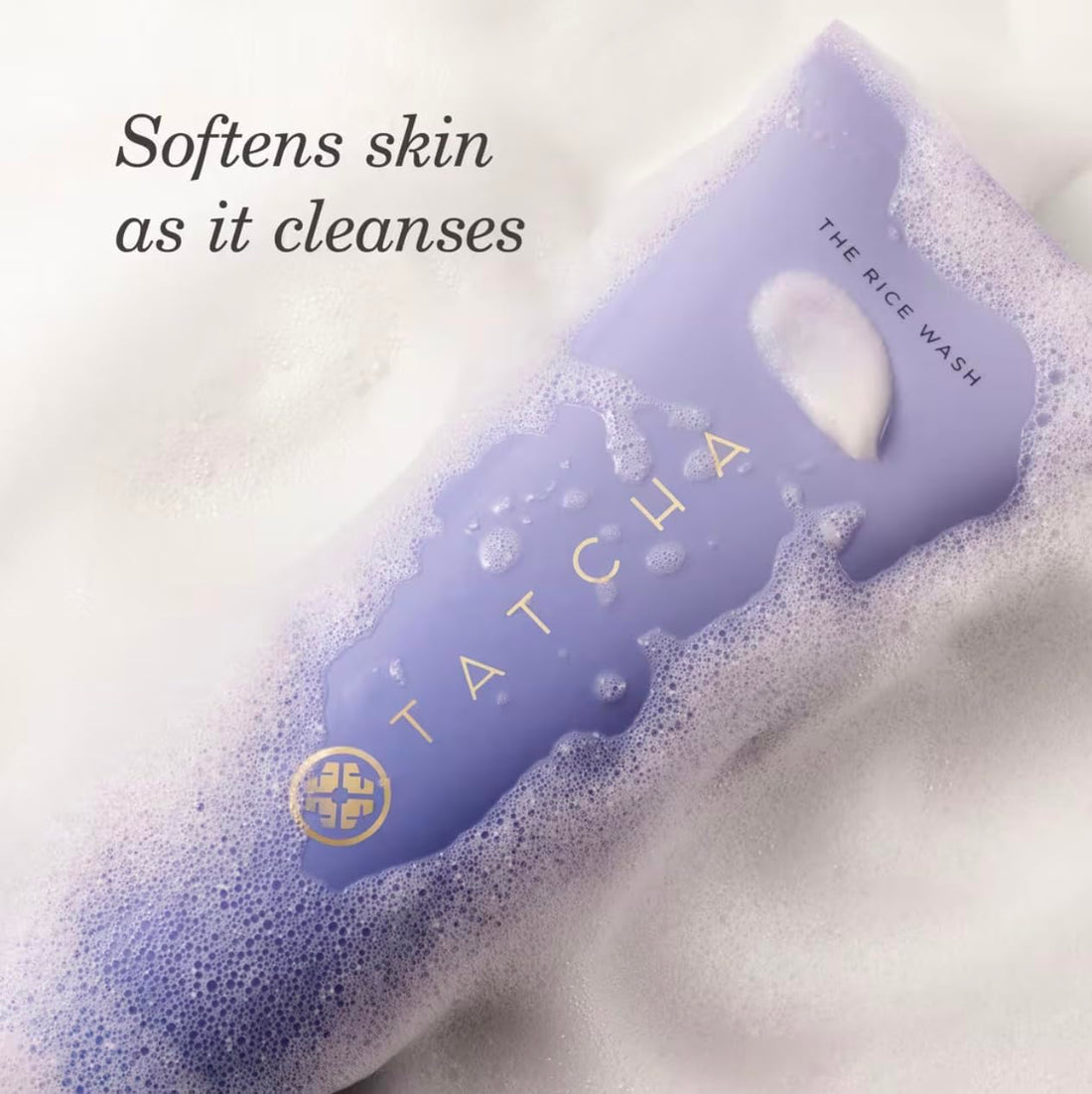 TATCHA The Rice Wash Travel Size | Soft Cream Facial Cleanser Washes Away Buildup Without Stripping Skin For A Soft, Luminous Complexion | 1.7 oz