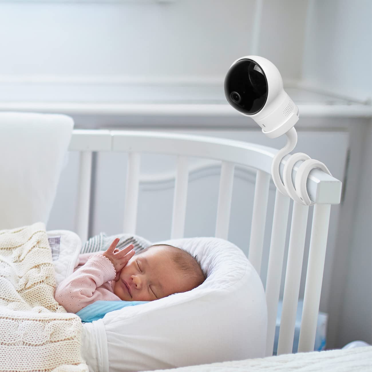 Aobelieve Baby Camera Flexible Twist Mount for Eufy Spaceview Baby Monitor E110, Spaceview Pro Baby Monitor E210, and Eufy Wi-Fi Baby Monitor 2