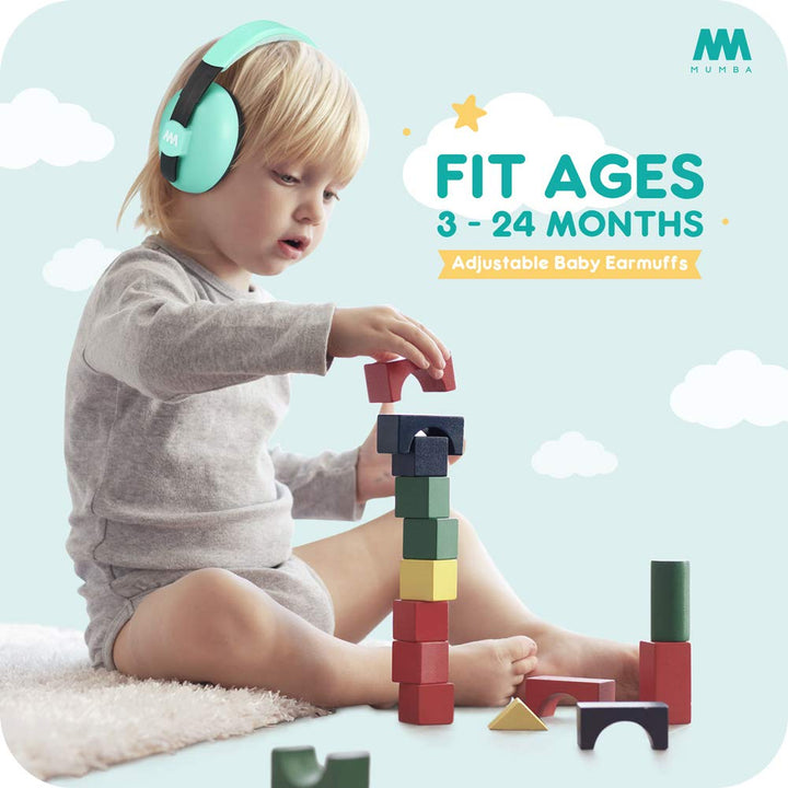 Mumba Unisex Baby Modern, Aqua, Medium (Pack of 1)