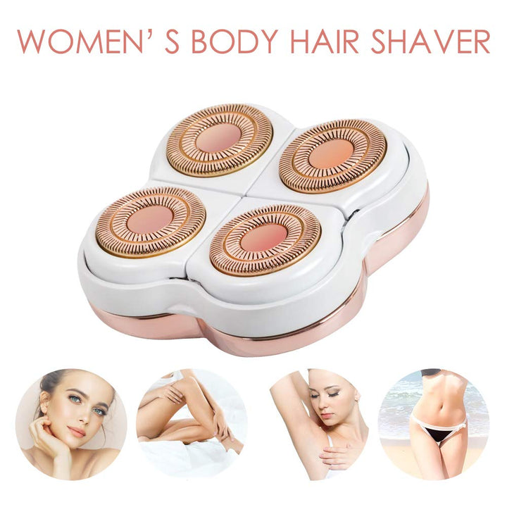 tuokiy Legs Hair Remover Replacement Heads for Finishing Touch Flawless Legs Women's Hair Remover Rose Gold