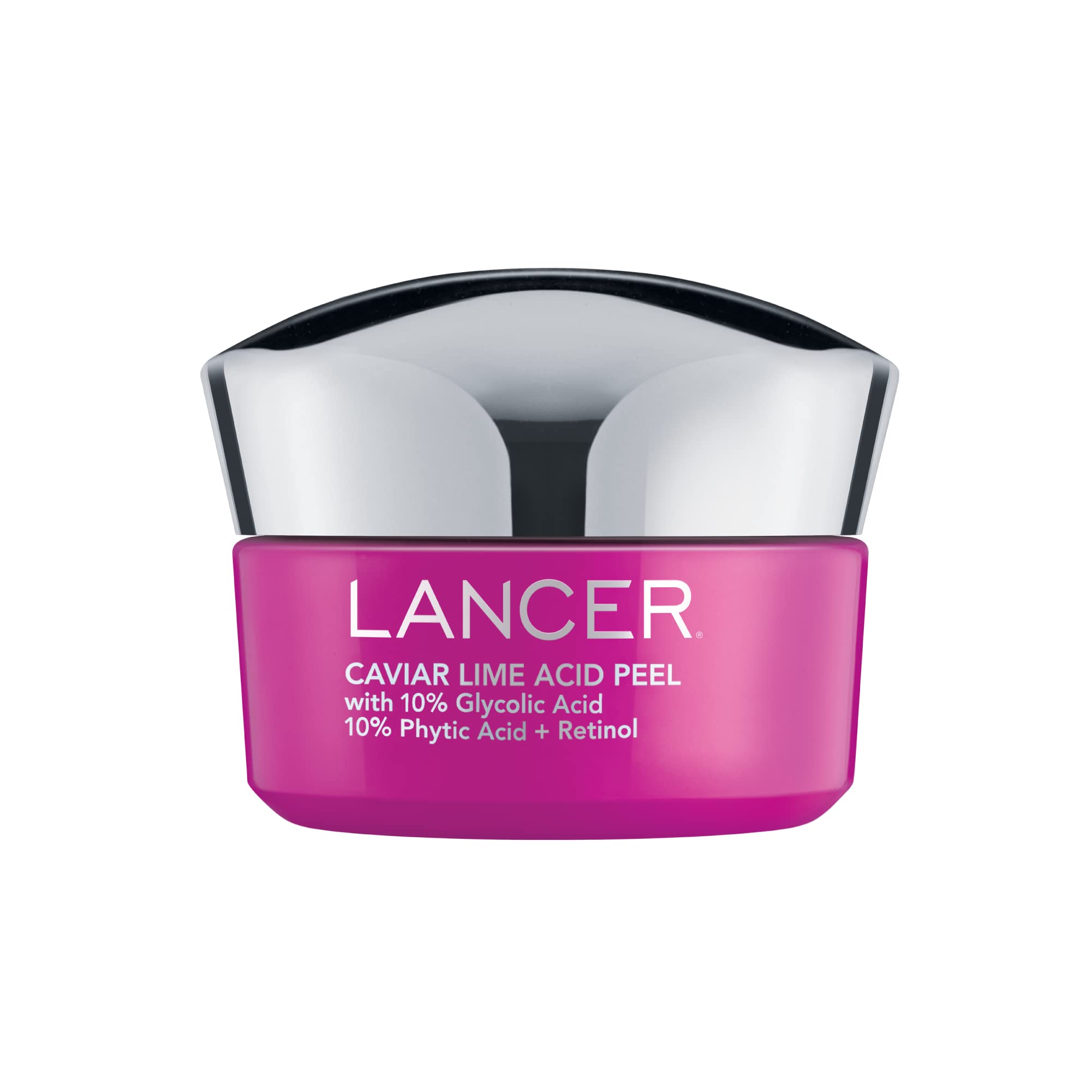Caviar Lime Acid Peel, 1.7 FL OZ, Dr. Lancer Dermatology Skincare, Formulated with 10% Glycolic Acid and 10% Phytic Acid, Pineapple and Papaya Fruit Enzymes, Use 1 to 2 Times Weekly