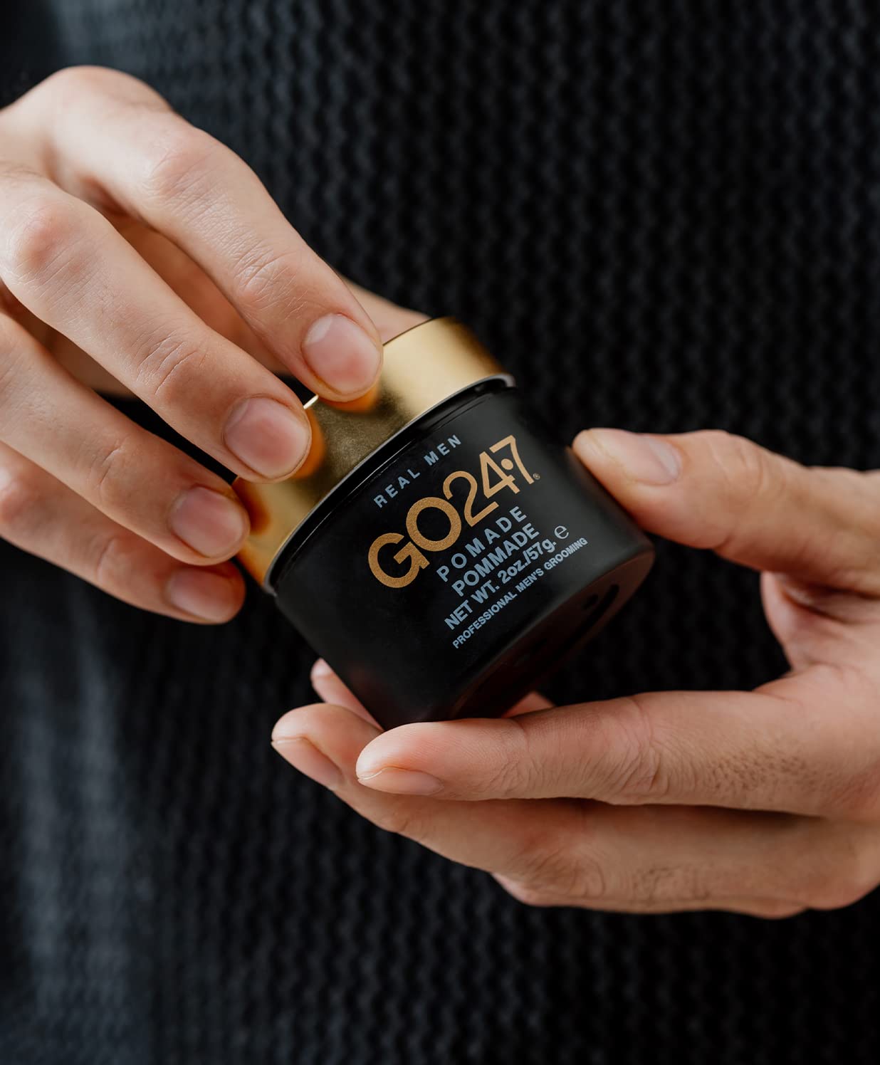 GO247 Real Men Pomade, 2 Fluid Ounce