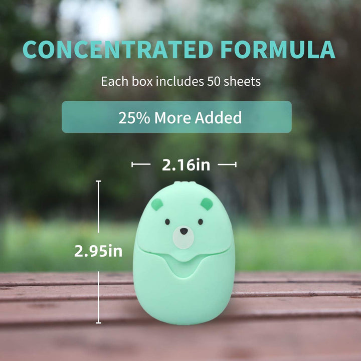 6 Boxes (300 Sheets) Mini Portable Disposable Travel Paper Soap Sheets Foaming Hand Washing Bath Scented Paper Soap hand soap for Indoor, Outdoor, Travel, Camping Hiking