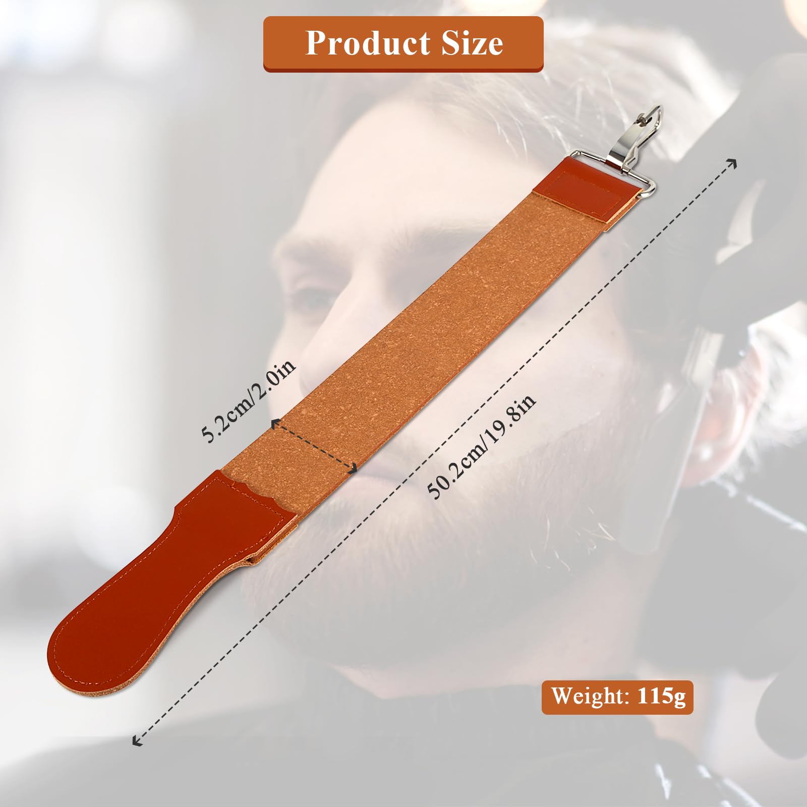 Razor Strops,Genuine Leather Strop Strap Straight Razor Folding Barber's Leather Sharpener Sharpening Belt