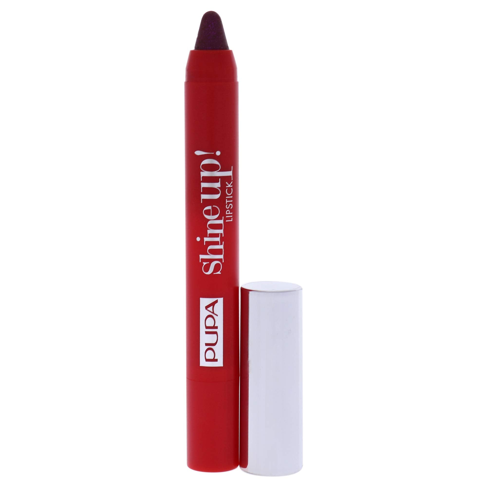 PUPA Milano Shine Up! Lipstick - Provides Definition And Fullness - Two In One Crayon - Achieve Full Metallic Finish - Provides Extreme Shimmer - Long Lasting - 012 Come Into The Dark Side - 0.056 OZ