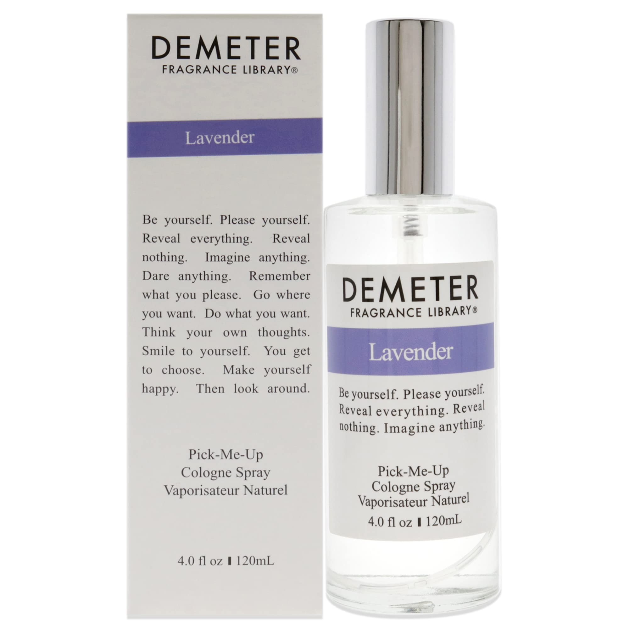 Demeter Unisex Cologne Spray, Lavender, 4 Ounce