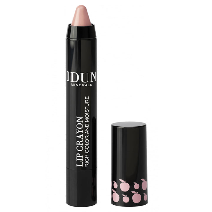 IDUN Minerals Lip Crayon Agnetha - Highly Pigmented For Rich Color, Full Coverage, Lipstick/Liner - Moisturizing Creamy Texture - Vegan, No Preservatives, Safe for Sensitive Skin - Light Pink, 0.08 oz
