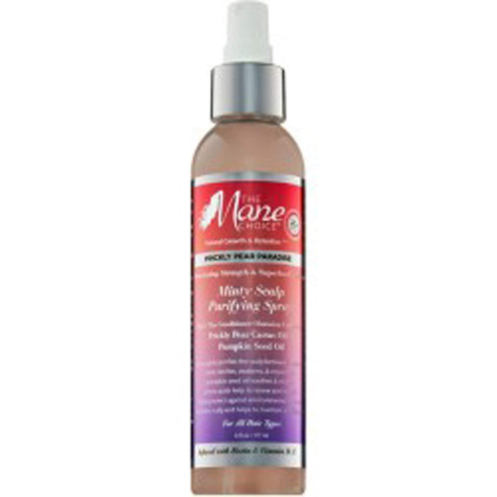 THE MANE CHOICE - Prickly Pear Paradise Minty Scalp Purifying Spray-Nourishing & Hydrating Superfood Infusion Treatment For Hair and Scalp (6 Ounces / 177 Milliliters)