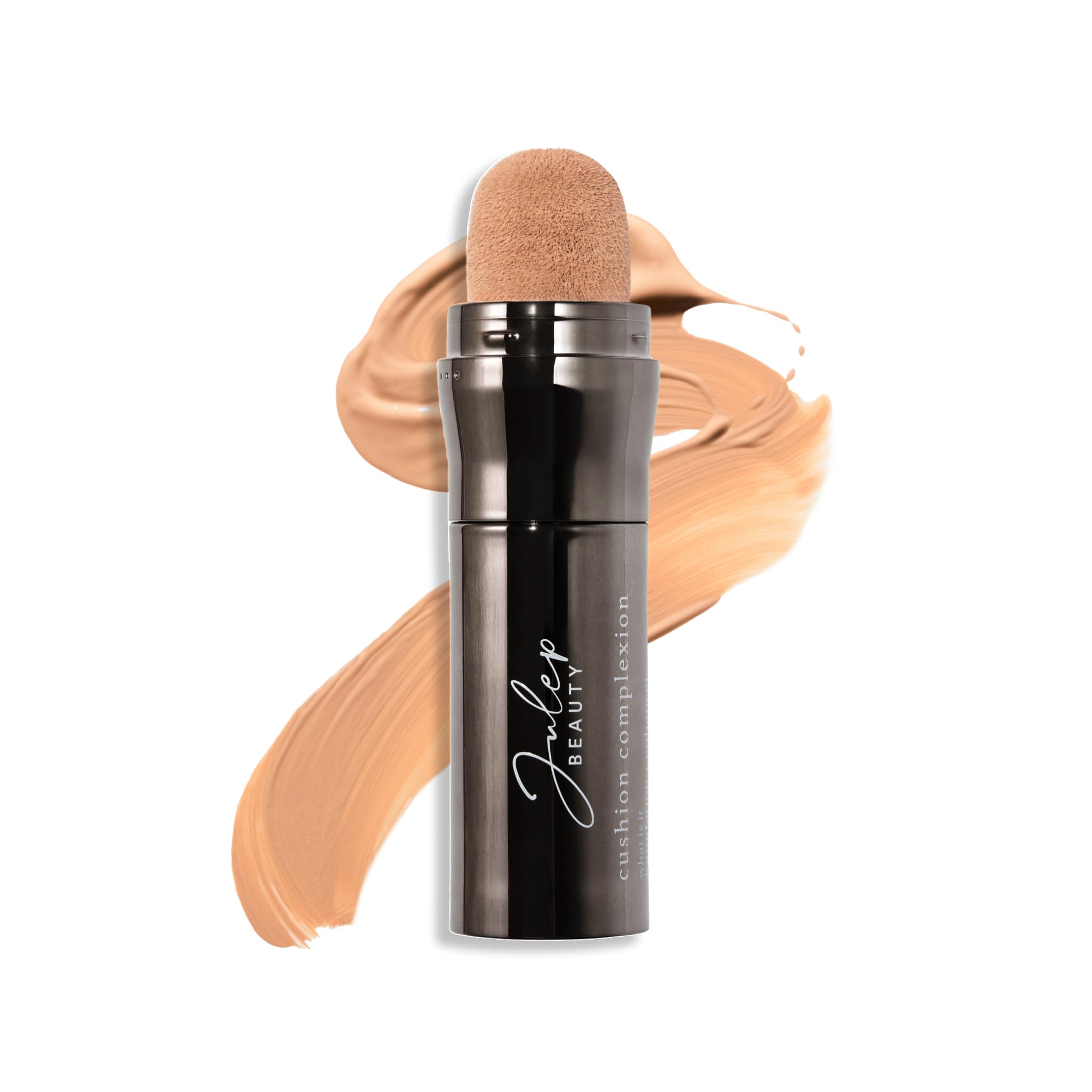 Julep Cushion Complexion Medium Coverage Foundation - Linen | Covers, Brightens & Evens Skin Tone | On-The-Go Cushion Applicator | Hyaluronic Acid, Vitamin B5 & E