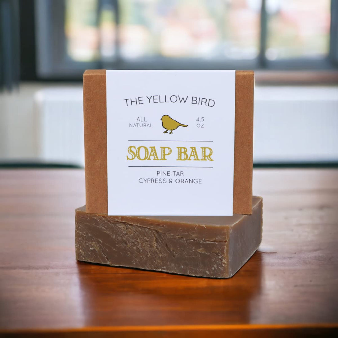 Pine Tar Bar Soap - Natural Face Soap, Body Soap. Handmade in USA with Organic Ingredients & Essential Oils.