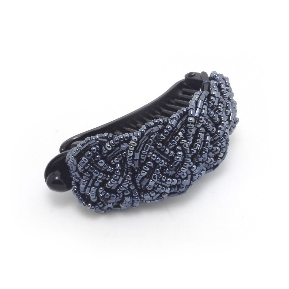 Meilliwish Noble Lady Girl Hair Clip Ponytail Holder(H35)(DarkBlue)