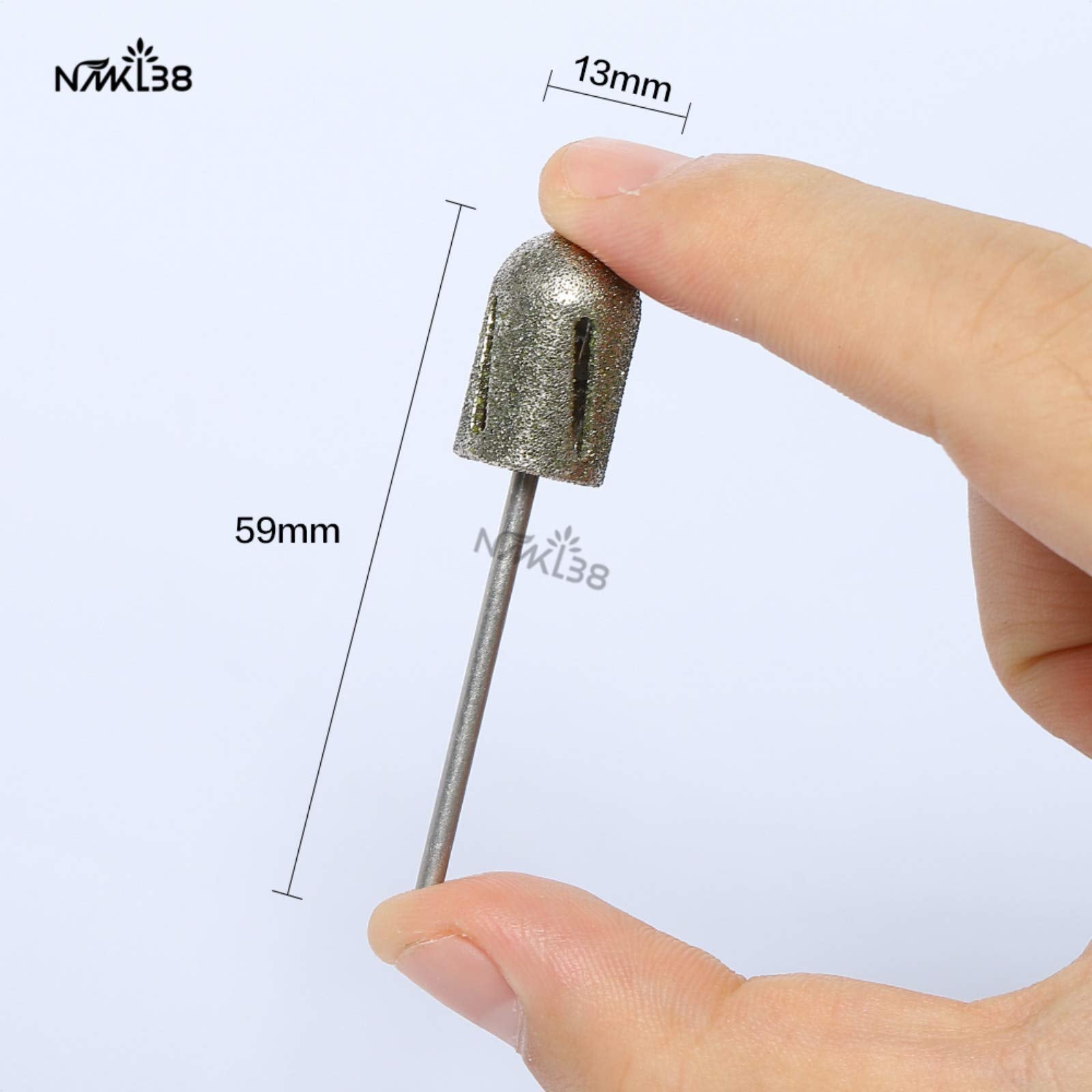 NMKL38 Diamond Pedicure Cone Bit for Cracked Skin Corns Callus Removal, Feet Filing Tool 3/32 Rotary Burrs (16MM)