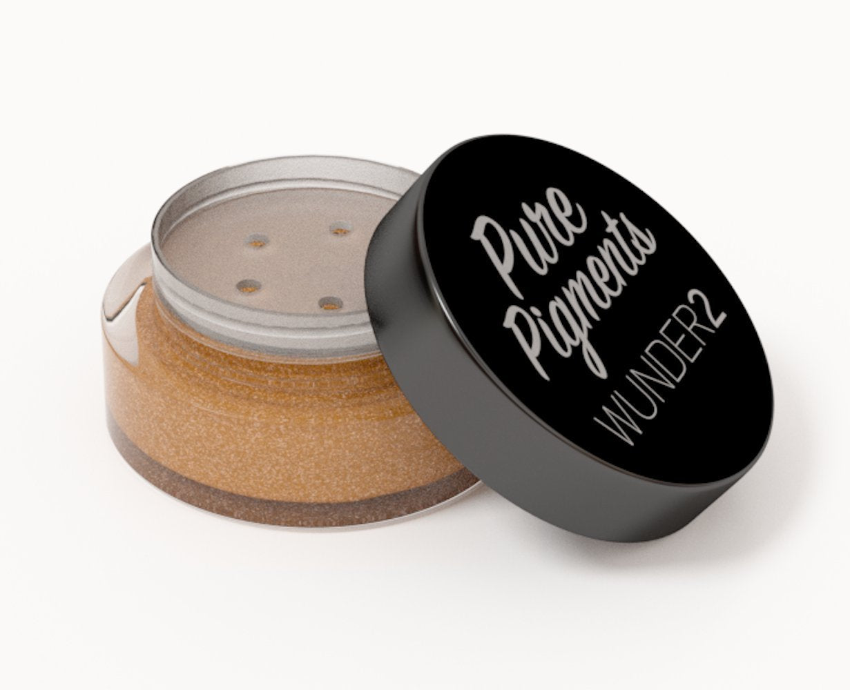 WUNDER2 Pure Pigments Ultra-Fine Loose Color Powders for Eye Makeup, Sunkissed Gold, 0.04 Ounce