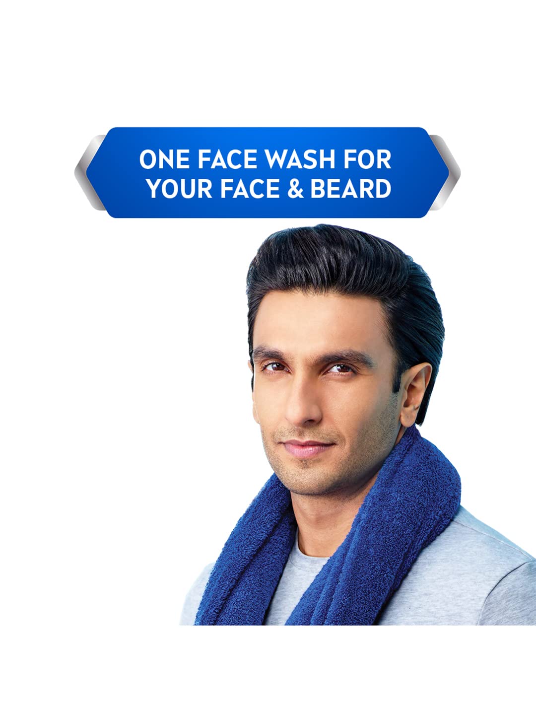 Nivea Men Deep Impact Intense Clean Face and Beard Wash - Black Carbon, 100 ml (3.3 oz)