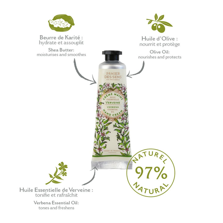 Panier Des Sens -Verbena Essential Oil Mini Hand Cream