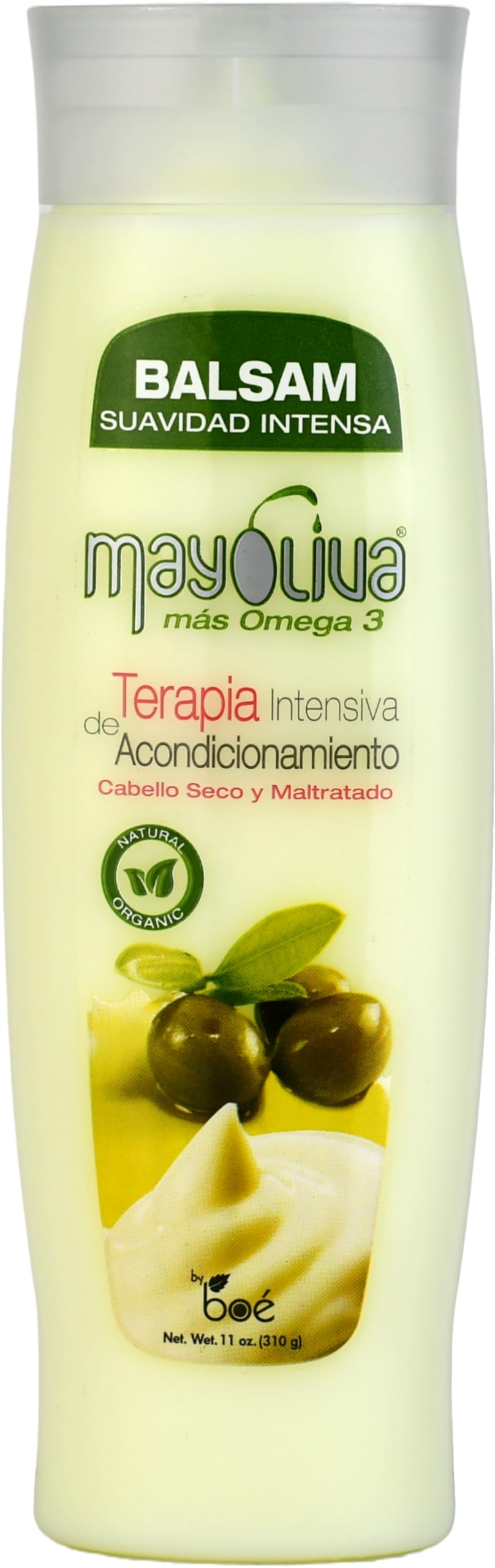 Mayoliva Intensive Conditioning Therapy for Dry & Damaged Hair, Balsam, 12 Ounce