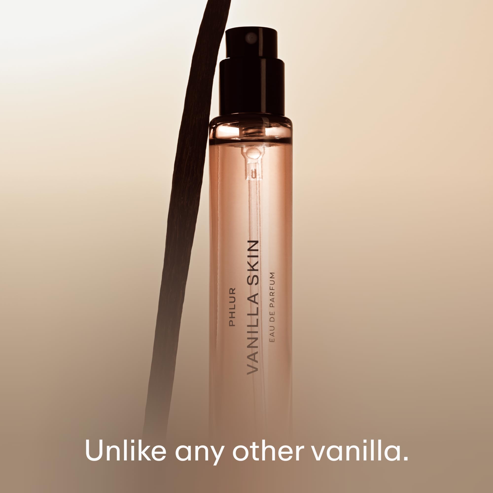 PHLUR Vanilla Skin Eau de Parfum - Travel Size Perfume for Women & Men Fragrance - Vanilla Perfume with Pink Pepper, Cashmere Wood & Sandalwood (9.5mL)