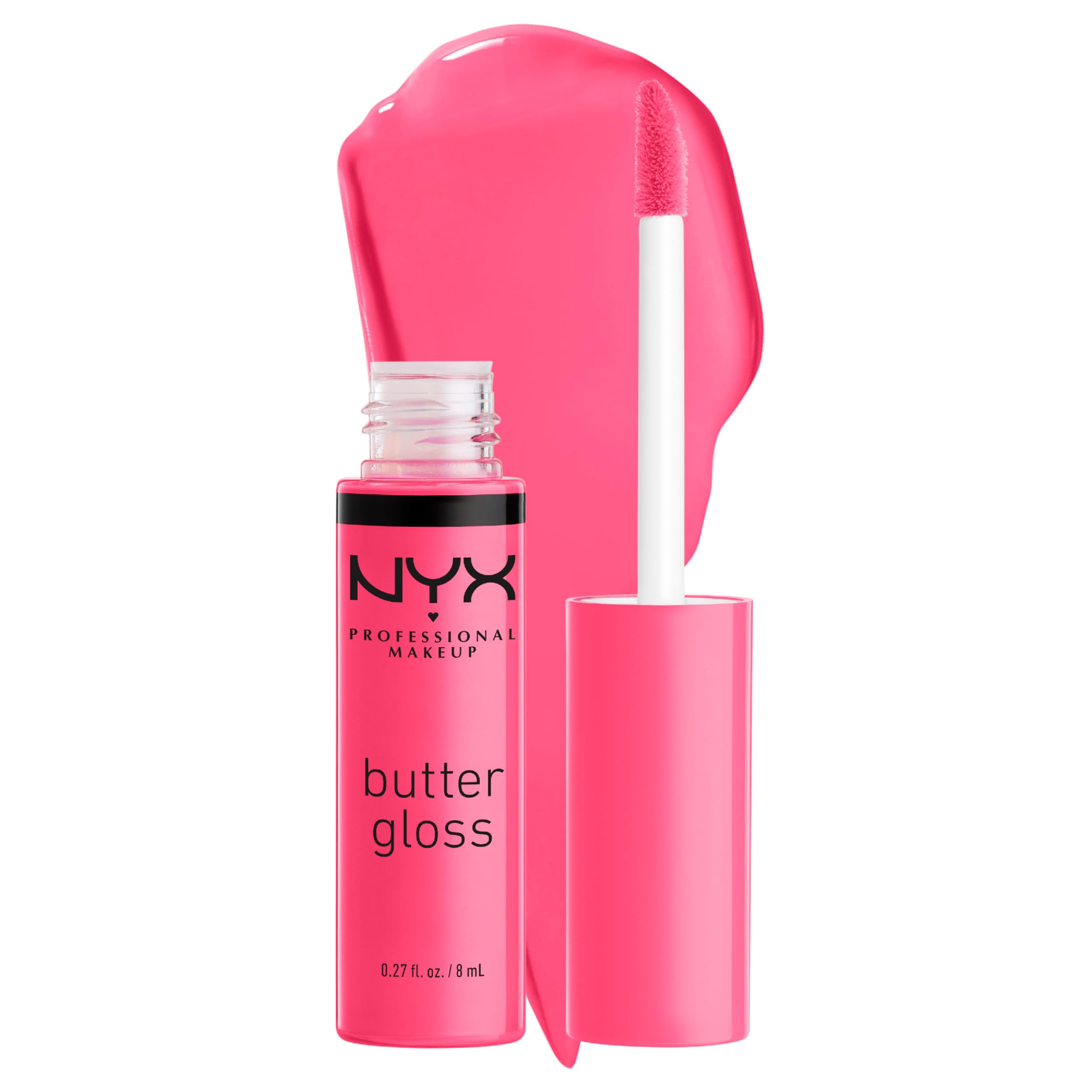 Nyx Professional Makeup Butter Lip Gloss, Sheer Finish - Peaches and Cream, 8ml