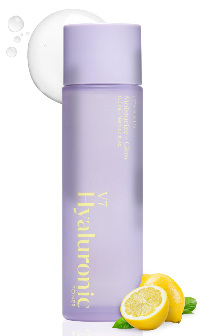 IT'S SKIN V7 Hyaluronic Toner with PHA & 7 Vitamins | Korean Hydrating Toner for Dry Skin (Pack of 1, 5.07 Fl oz.)