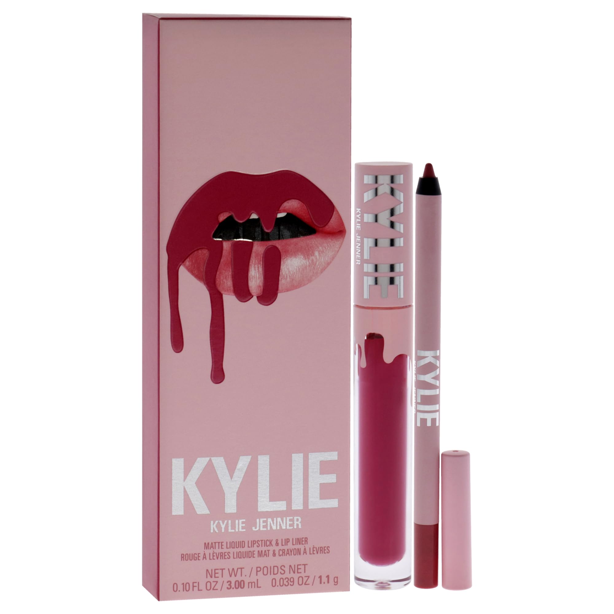 Kylie Cosmetics Matte Lip Kit - 102 Extraordinary for Women - 2 Pc 0.10 oz Matte Liquid Lipstick, 0.03 oz Lip Liner