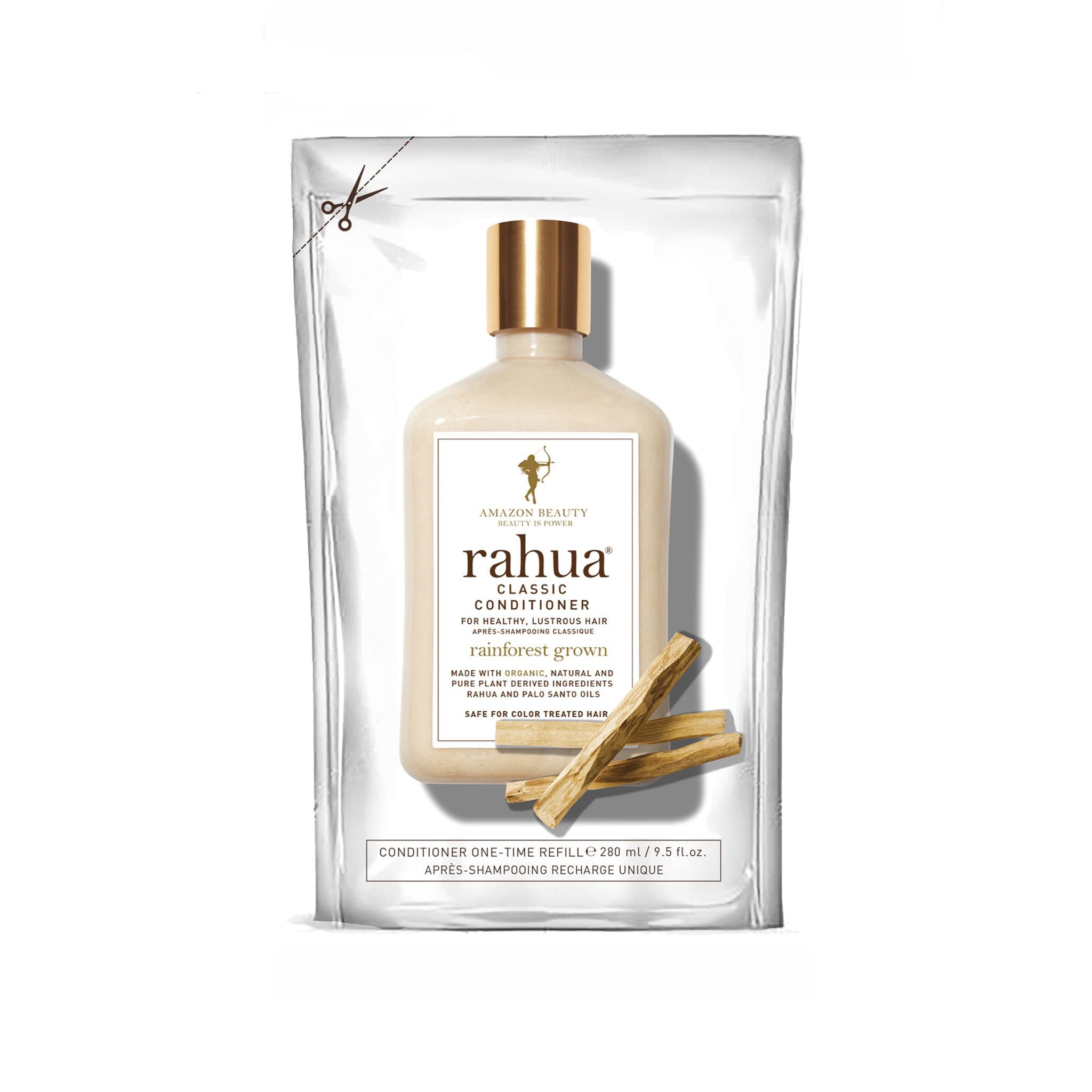 Rahua Classic Hair Conditioner Refill, 9.5 Fl Oz, Moisturizing Organic Conditioner, Natural, Plant Based Derived Ingredients, Palo Santo, For Dry Hair, Hair Care for Soft, Shiny Hair, Scalp Care
